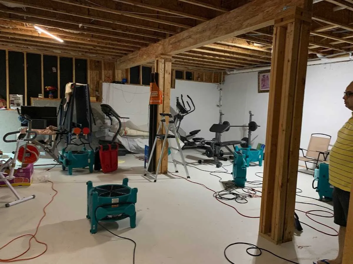 Basement drying equipment setup for Odor Removal & Deodorization in Spanish Fork